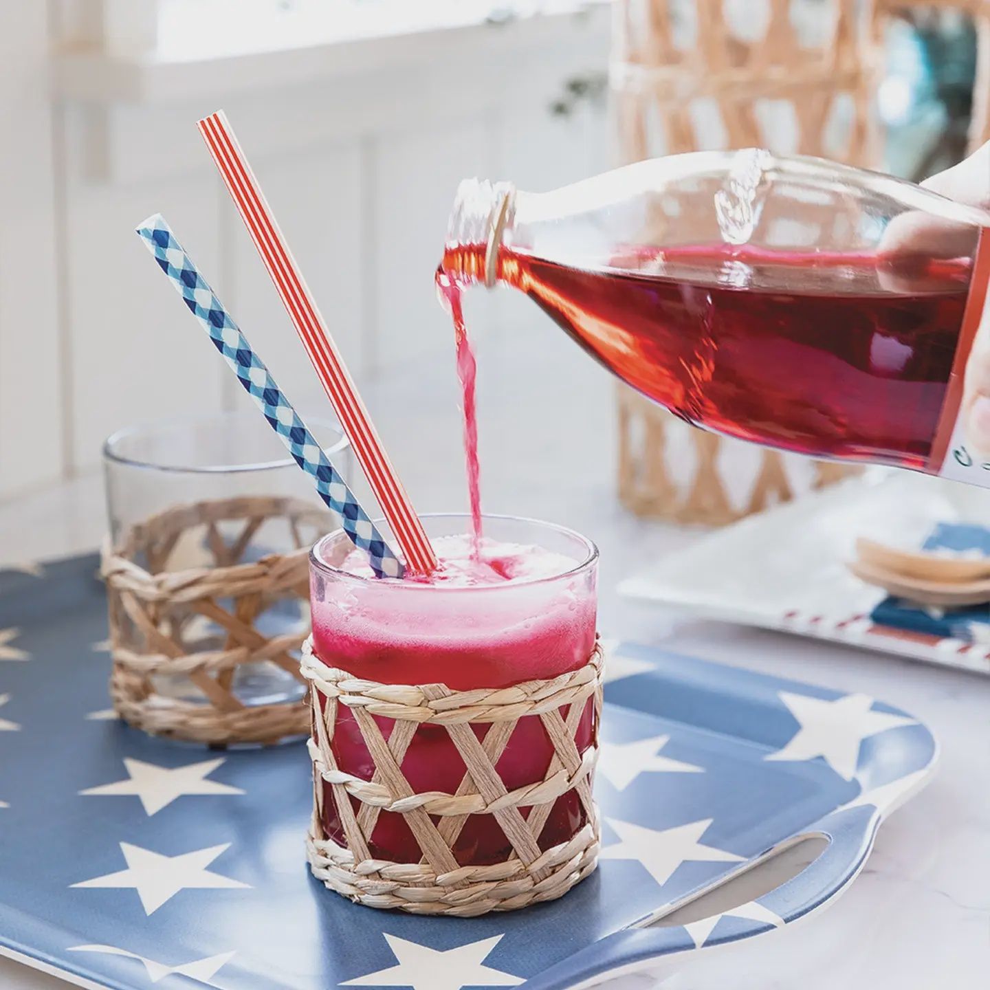 Plaid &amp; Stripes Straws