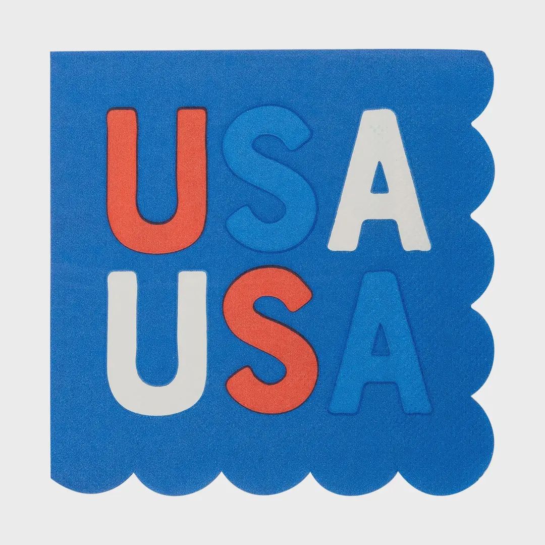 USA Scallop Cocktail Napkin