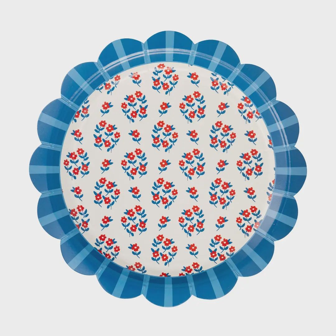 Floral Plate Set - 9"