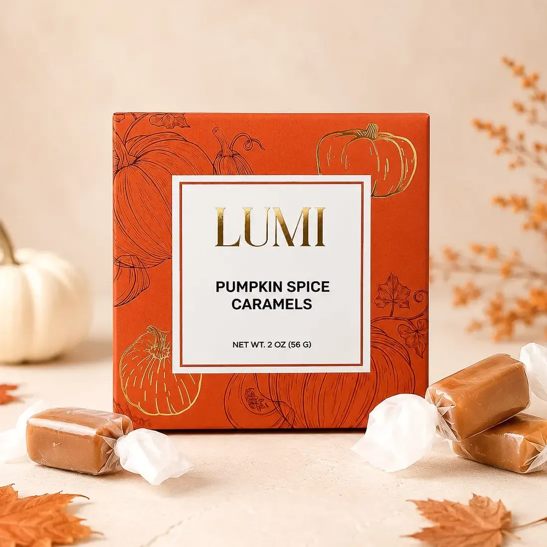 Pumpkin Spice Caramels