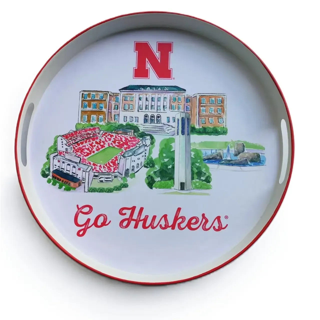 NE Landmark Round Tray