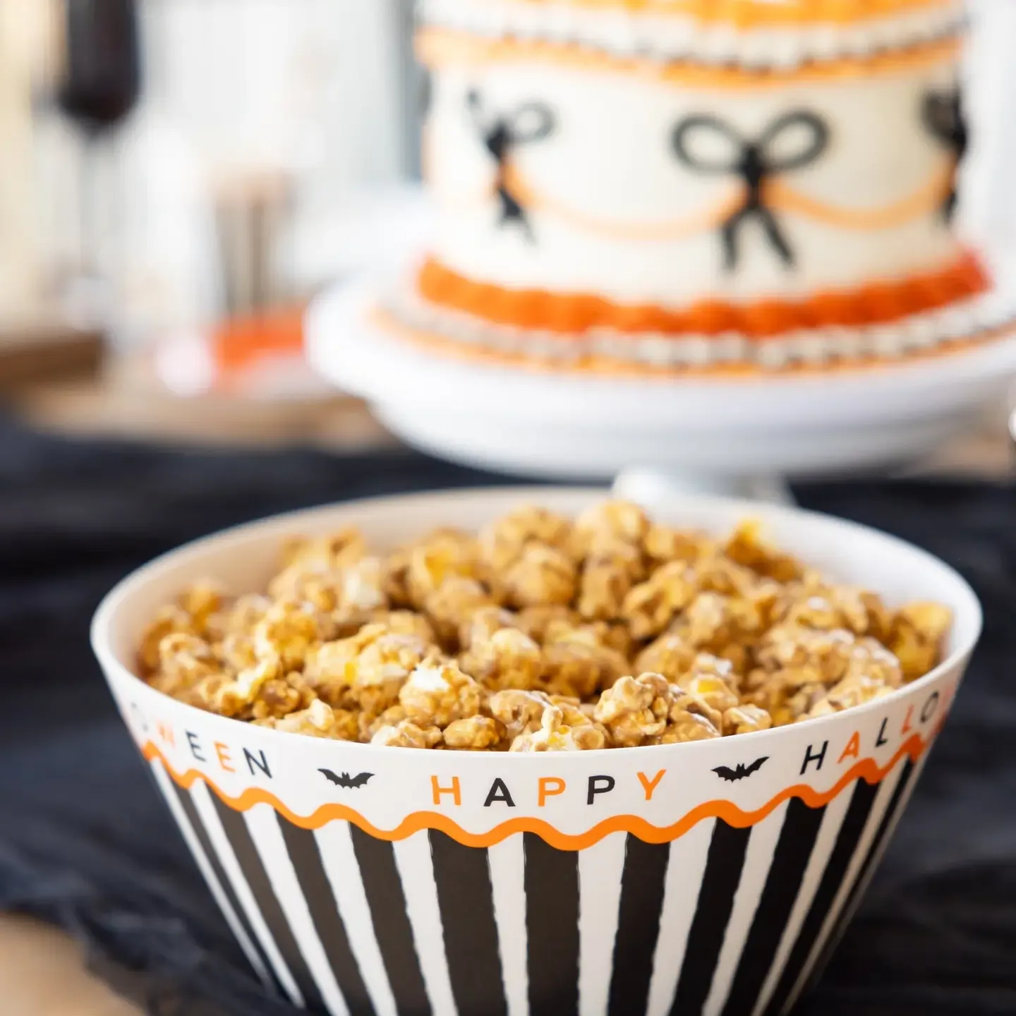 Happy Halloween Bamboo Bowl