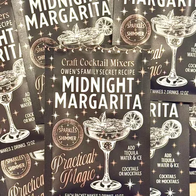 Sparkle Midnight Margarita - 2 Drinks