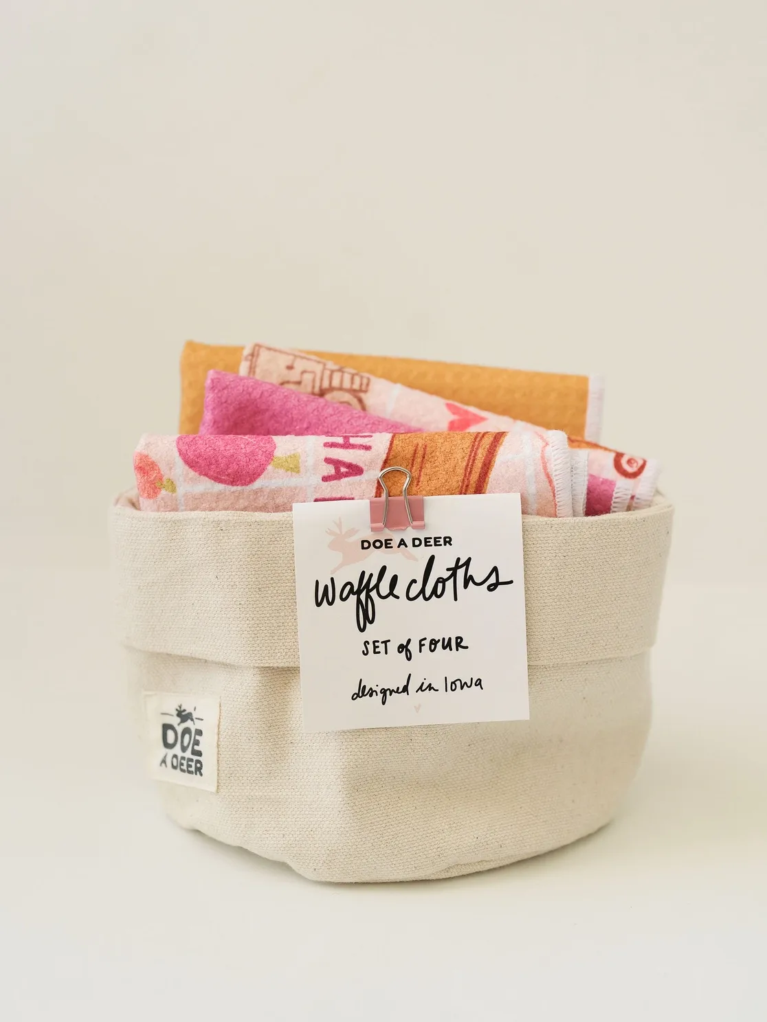 Happy Harvest Waffle Cloths - Set of 4
