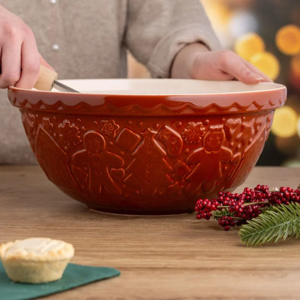 Gingerbread Lane Size 12 Ginger Mixing Bowl