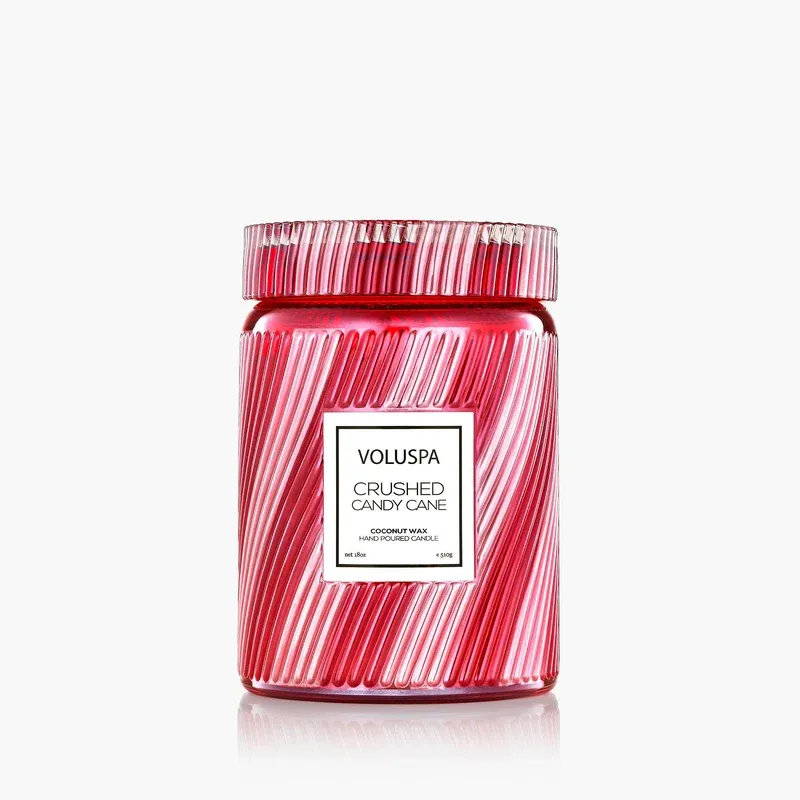 Crushed Candy Cane Large Candle
