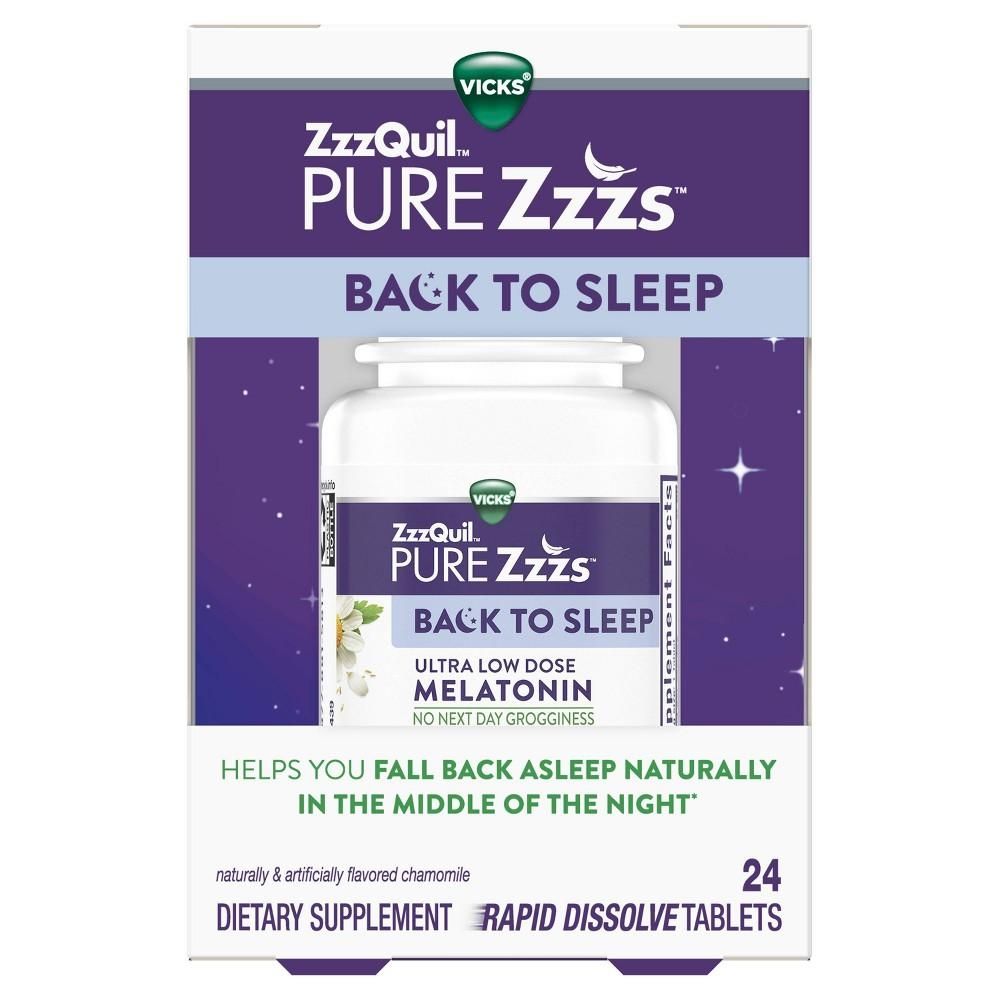 Vicks ZZZQuil Pure Zzzs Back to Sleep Rapid Dissolve Tablets