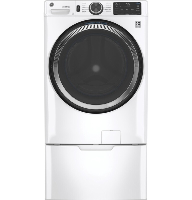 GE 4.8 Cu Ft Smart Front Load Energy Star Washer White