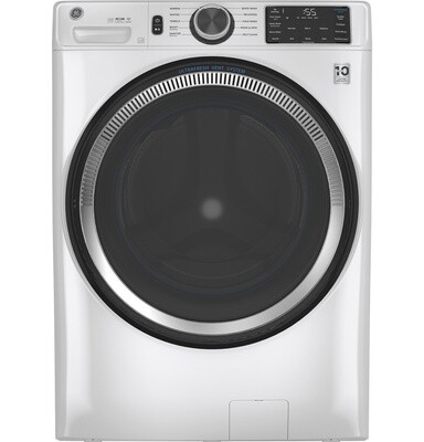 GE 4.8 Cu Ft Smart Front Load Energy Star Washer White