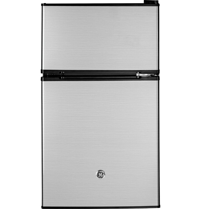 GE Compact 3.1 Cu Ft Top Mount Fridge S/S ENERGY STAR