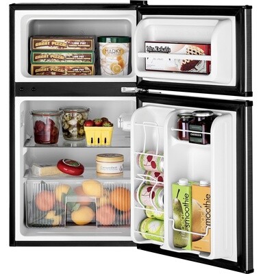 GE Compact 3.1 Cu Ft Top Mount Fridge S/S ENERGY STAR