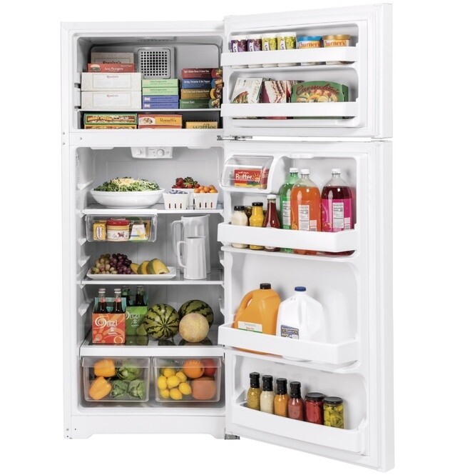 GE 17.5 Cu Ft Top Mount Refridgerator White