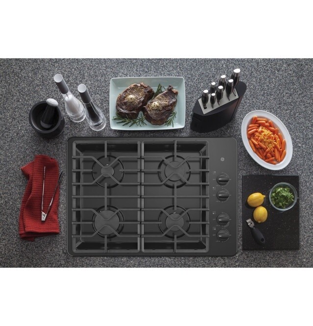 GE 30" Gas Cook Top Black