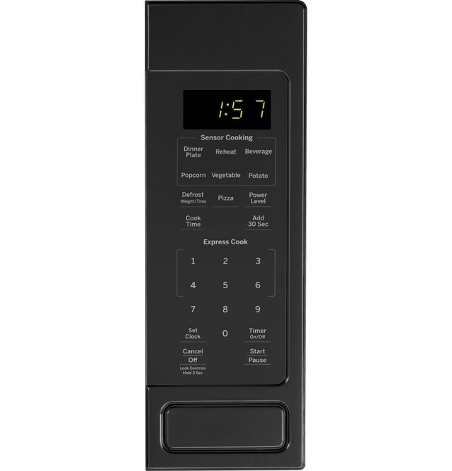 GE 1.6 Cu Ft Microwave Black