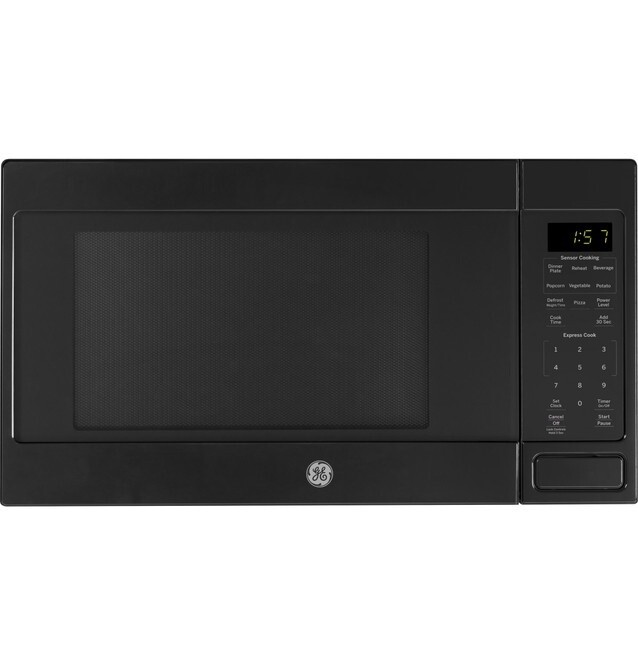 GE 1.6 Cu Ft Microwave Black