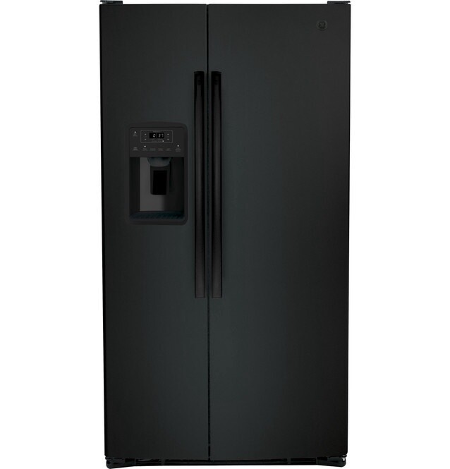 GE 26 Cu ft Side By Side Fridge Black