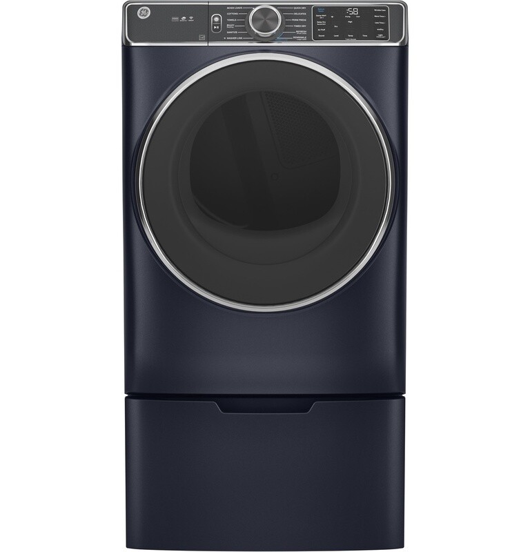 GE 7.8 cu. ft. Capacity Smart Front Load Electric Dryer with Steam and Sanitize Cycle