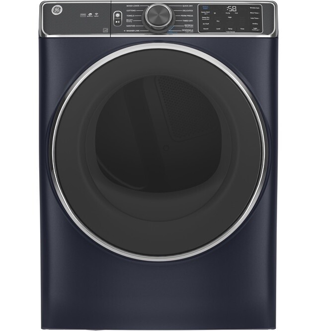 GE 7.8 cu. ft. Capacity Smart Front Load Electric Dryer with Steam and Sanitize Cycle