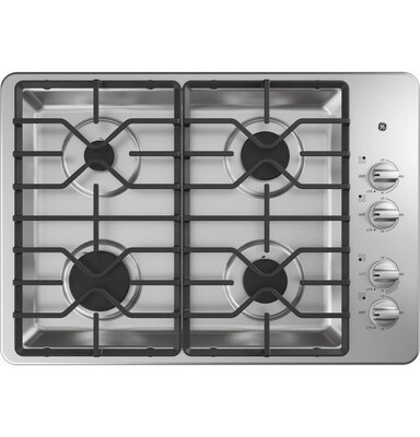 GE 30&quot; Gas Cook Top Stainless Steel