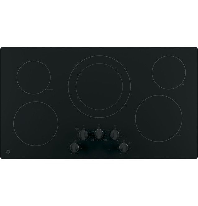 GE 36&quot; Built-In Knob Control Electric Cooktop