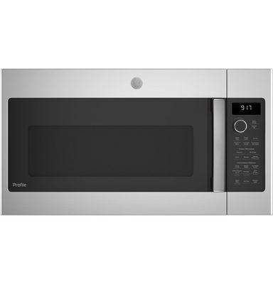 GE Profile 1.7 Cu. Ft. Convection Over-the-Range Microwave Oven Stainless Steel