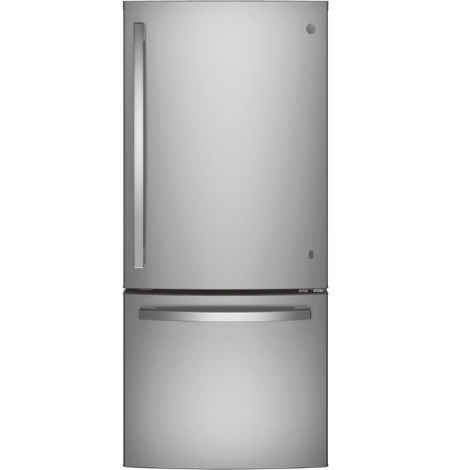 GE 21.0 Cu. Ft. Bottom-Freezer Refrigerator 30&quot; Width - Energy Star