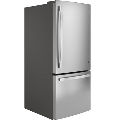 GE 21.0 Cu. Ft. Bottom-Freezer Refrigerator 30&quot; Width - Energy Star