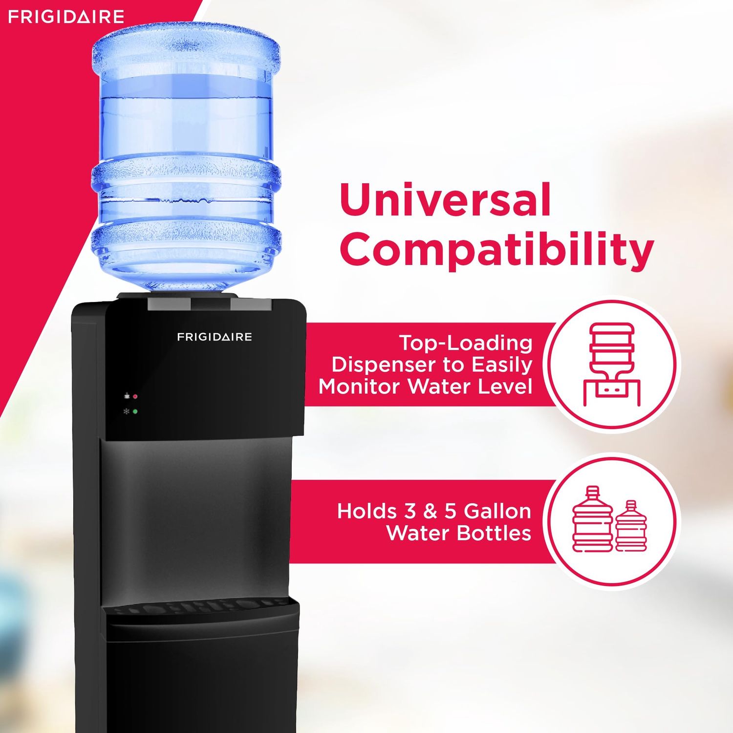 Frigidaire Hot and Cold Water Dispenser in Black