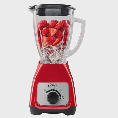 Oster Blender Red Rotary Dial 2 Speed Glass Jar 110V