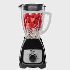 Oster Blender Black Rotary Dial 2 Speed Glass Jar 110V