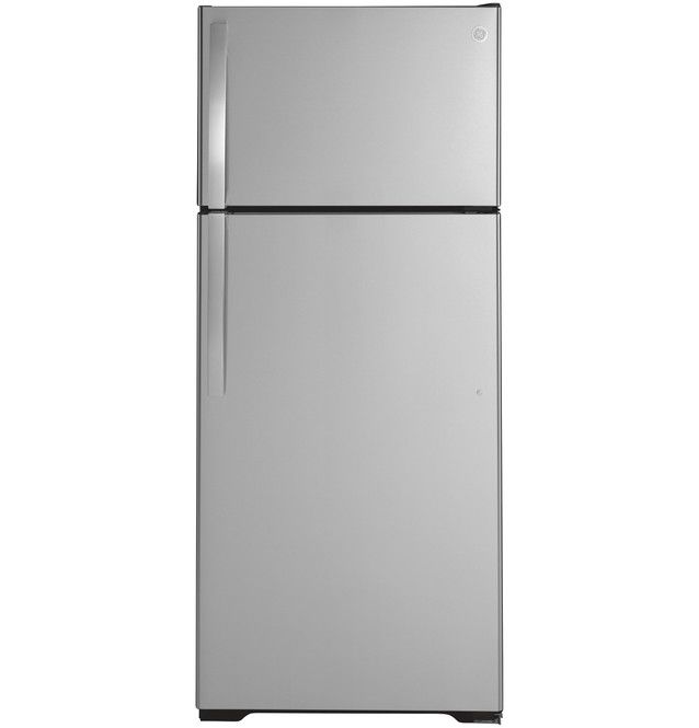 GE 17.5 Cu Ft Top Mount Refridgerator Stainless Steel