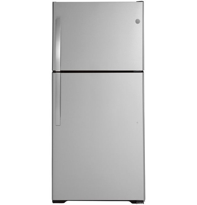 GE 21.9 Cu Ft Top Mount Refridgerator Stainless Steel