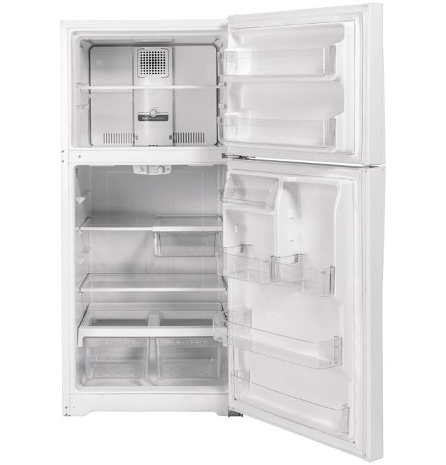 GE® 21.9 Cu. Ft. Garage Ready Top-Freezer Refrigerator WHITE