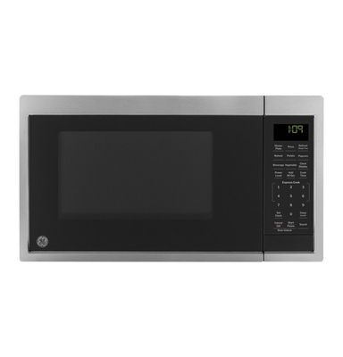 GE 0.9 Cu. Ft. Capacity Countertop Microwave Oven Stainless Steel