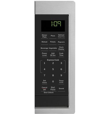 GE 0.9 Cu. Ft. Capacity Countertop Microwave Oven Stainless Steel