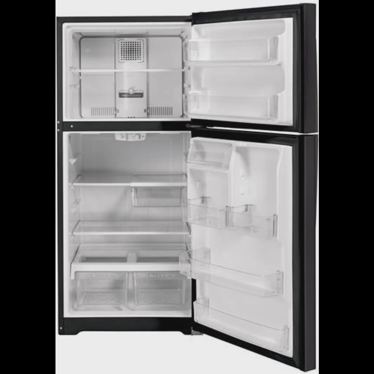 E® 21.9 Cu. Ft. Garage Ready Top-Freezer Refrigerator Fingerprint Resistant Black Slate