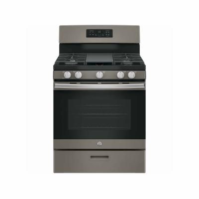 GE 30 Free-Standing Gas Range -  Fingerprint Resistant Slate