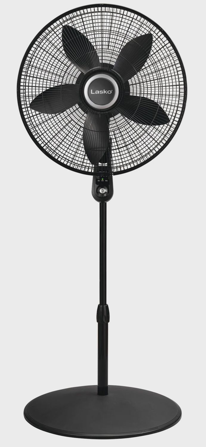 Lasko 20" Pedistal Fan /w Remote Black Metal Grill