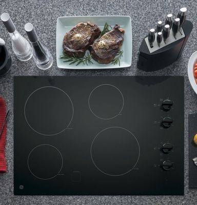 GE 30" Built-In Knob Control Electric Cooktop