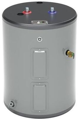 GE30L08BAM 24" Electric Water Heater with 28 Gallons Capacity Lowboy Quick Recovery and Top Port in