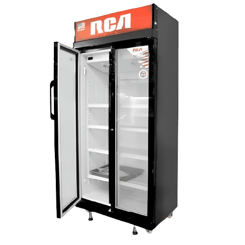 RCA 2 Door Glass Door Refrigerator - 25 Cu Ft