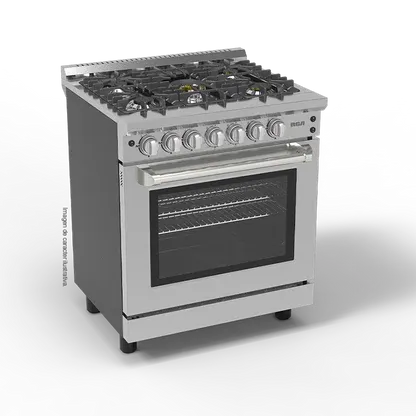 RCA 30" Commercial Style Gas Stove - 5 Burner