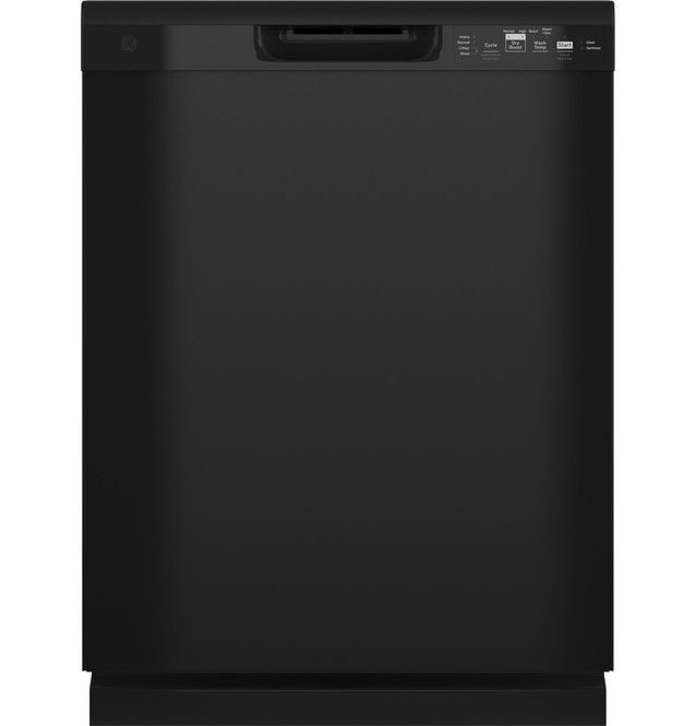 GE ENERGY STAR Dishwasher with Front Controls - Black