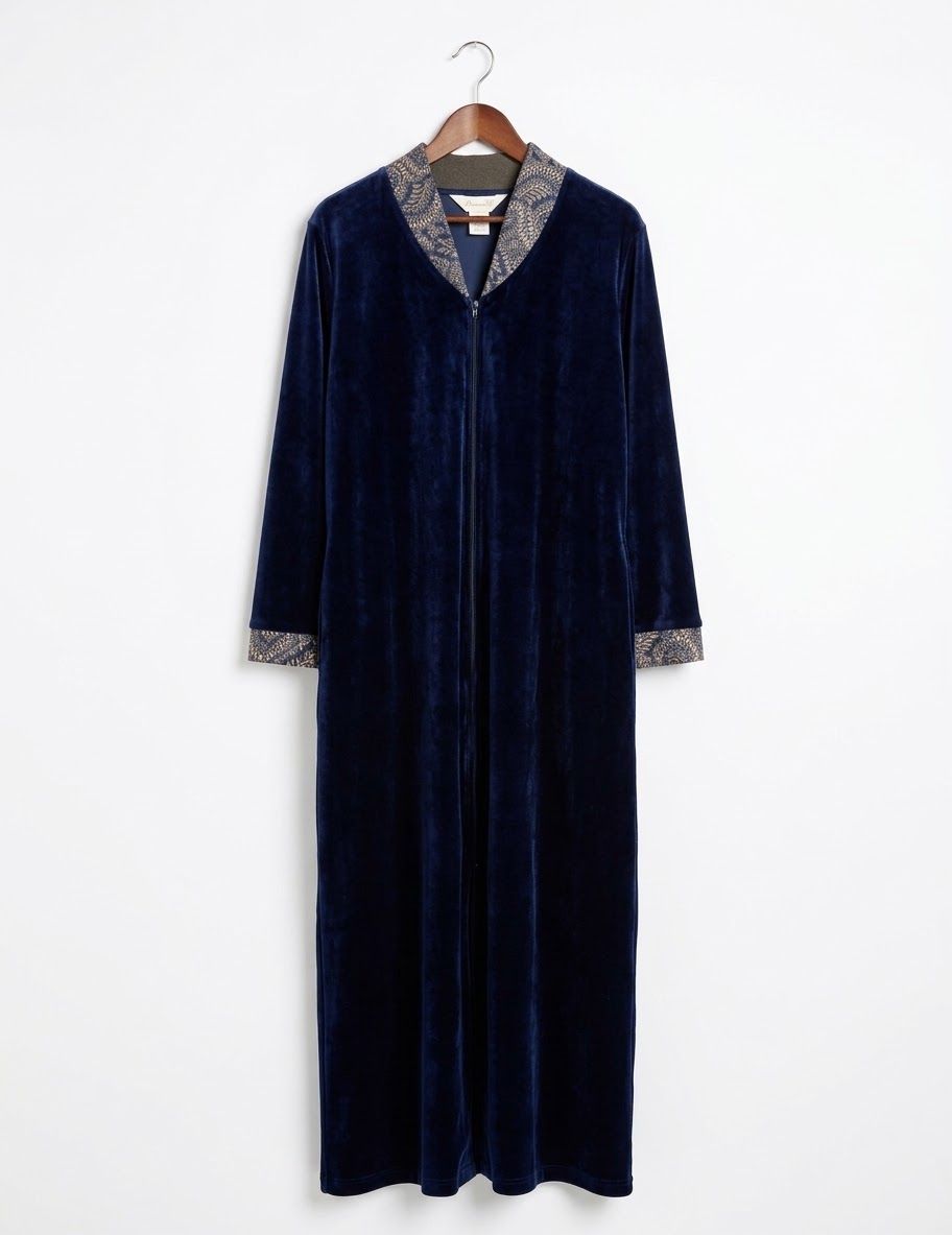 Diamond Tea Navy Robe #249-3