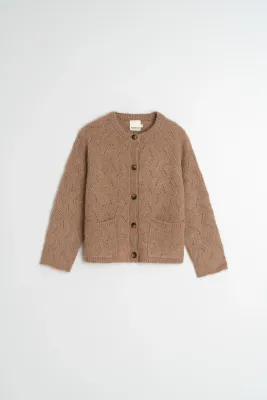 Indi &amp; Cold Camel Crochet Cardigan