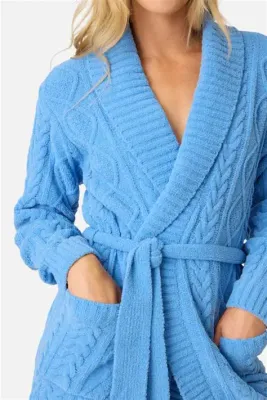 PJ Salvage Cozy Chenille Cable Robe