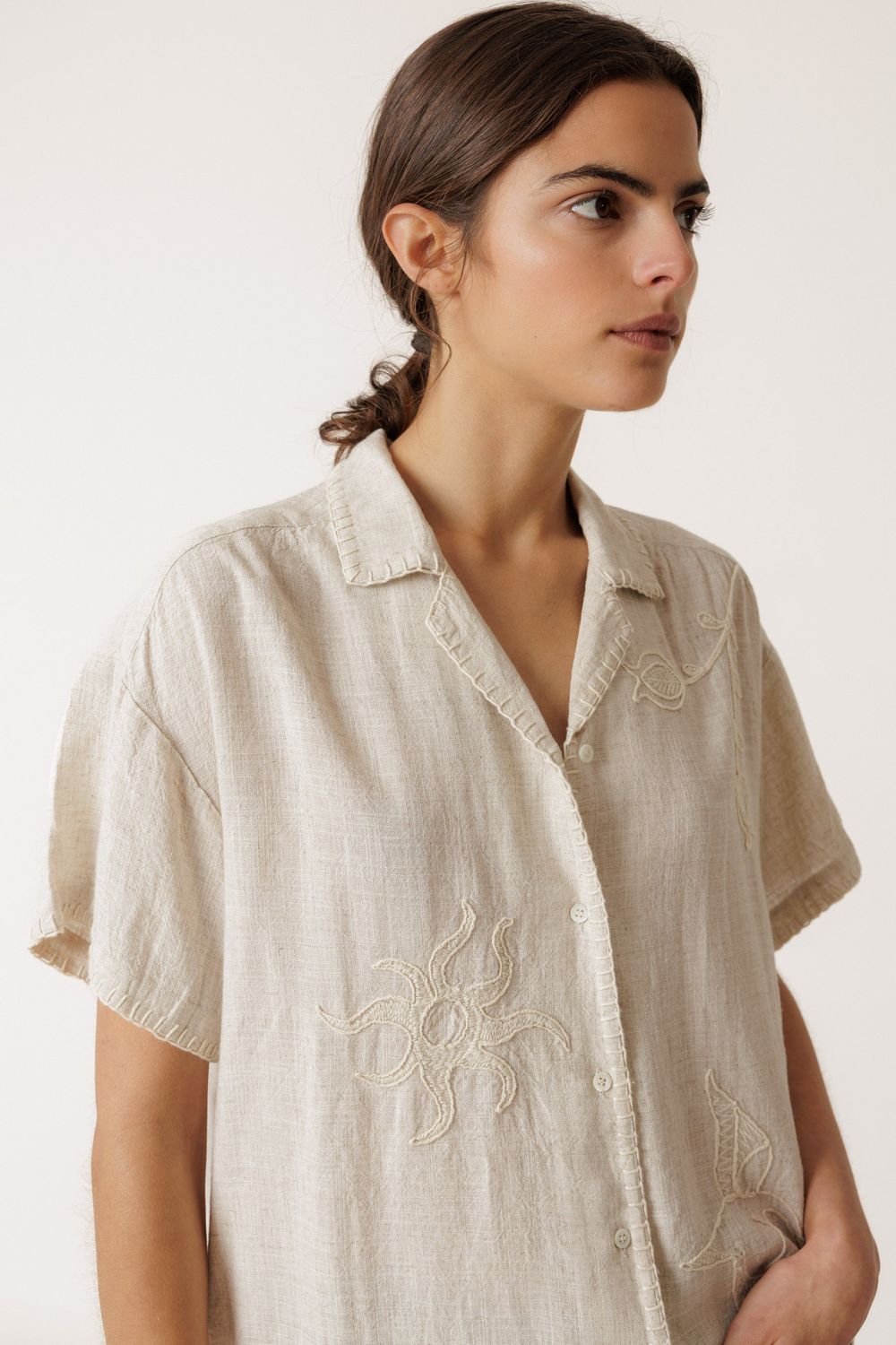 Indi &amp; Cold Short Sleeve Blouse