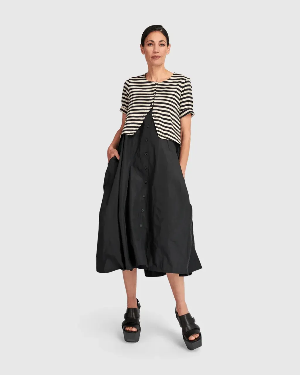 Alembika 2 in 1 Stripe Dress
