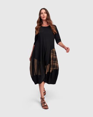 Alembika Terracotta/ Black Dress