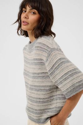 Part Two Cerys Grey/Oak Sweater Vest